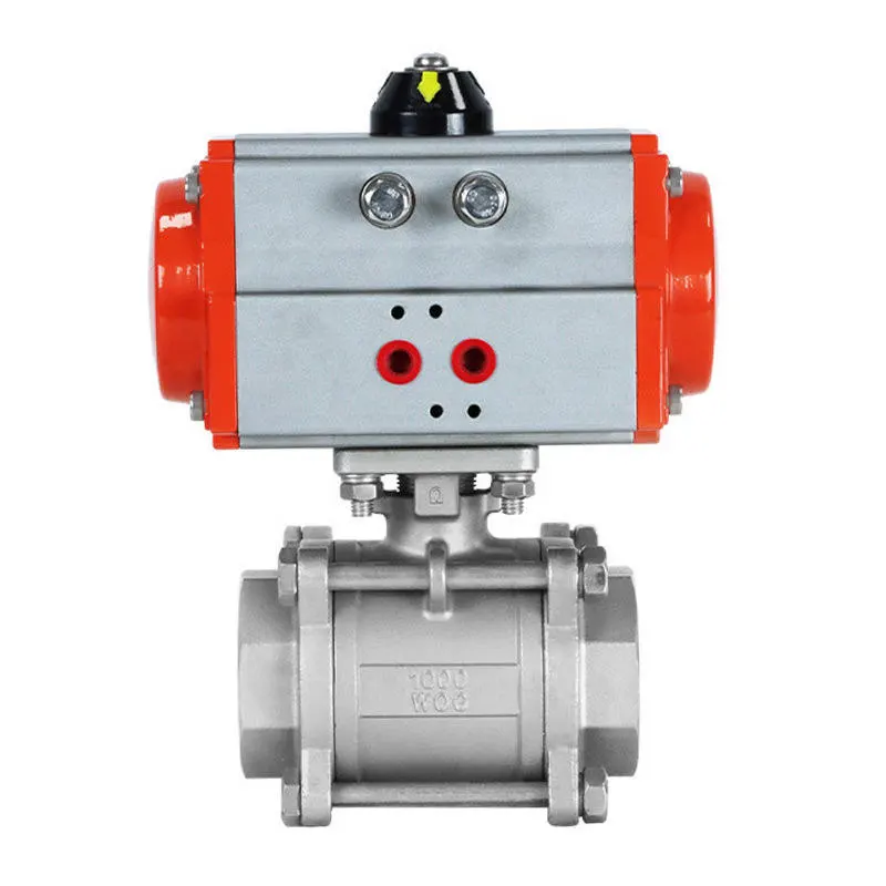 Pneumatic የማይዝግ ብረት Flanged ኳስ ቫልቭ